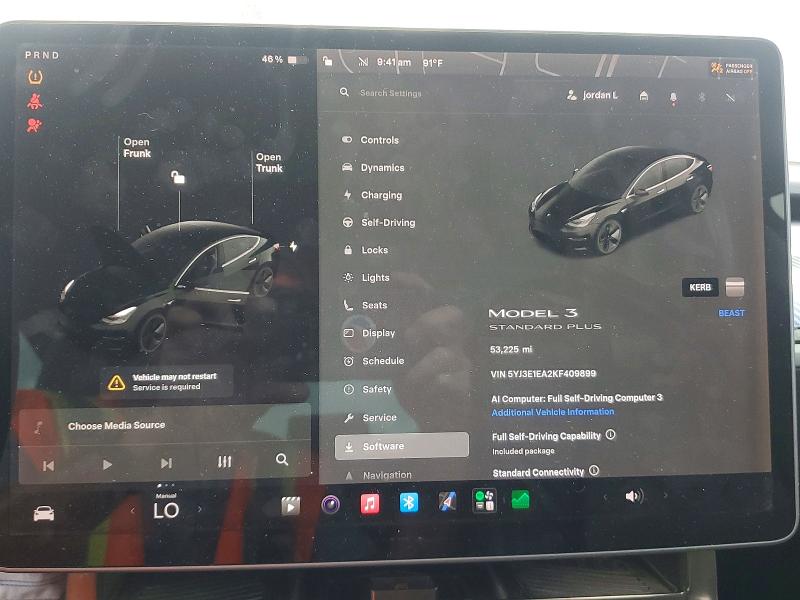 Продаж на аукціоні авто 2019 Tesla Model 3, vin: 5YJ3E1EA2KF409899, номер лоту: 55731926