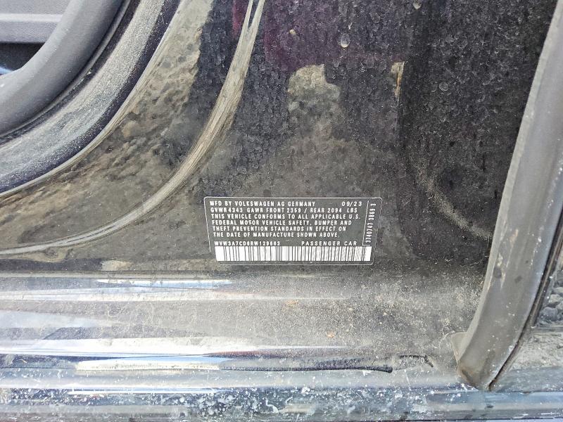 56878446 :رقم المزاد ، WVW3A7CD6RW129663 vin ، 2024 Volkswagen Gti مزاد بيع