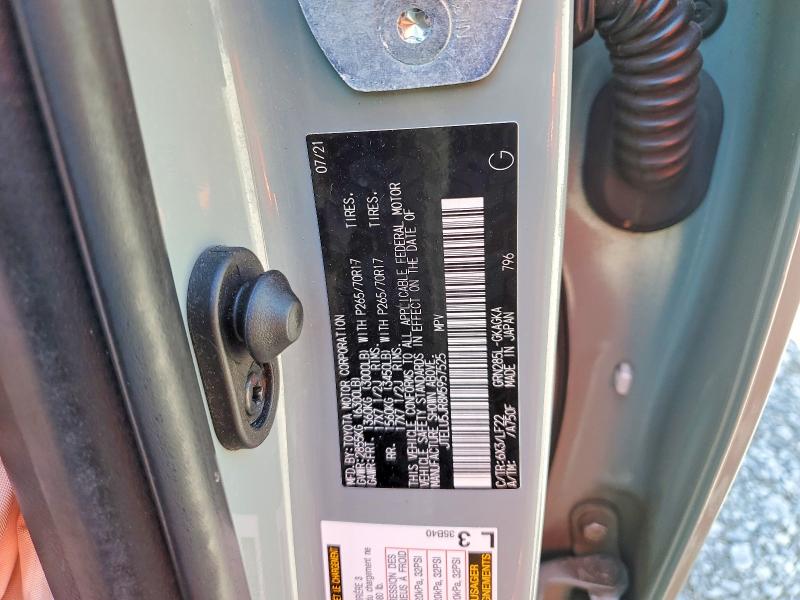 Aukcja sprzedaży 2021 Toyota 4runner, vin: JTELU5JR8M5957525, numer aukcji: 57469396