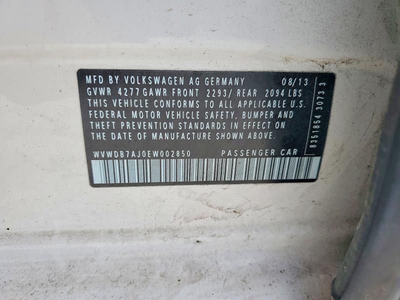 Продаж на аукціоні авто 2014 Volkswagen Golf, vin: WVWDB7AJ0EW002850, номер лоту: 55270436