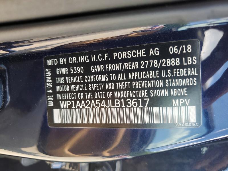 Продажа на аукционе авто 2018 Porsche Macan, vin: WP1AA2A54JLB13617, номер лота: 57780646