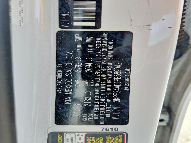 Aukcja sprzedaży 2023 Kia Forte, vin: 3KPF24AD1PE589042, numer aukcji: 55628336