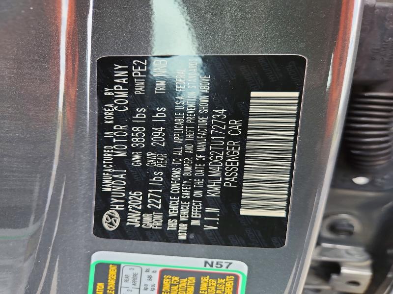 Продаж на аукціоні авто 2026 Hyundai Elantra, vin: KMHLM4DG2TU172734, номер лоту: 57606706