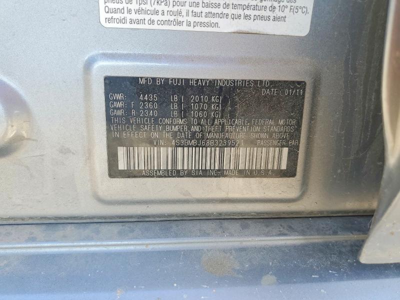 Продаж на аукціоні авто 2011 Subaru Legacy, vin: 4S3BMBJ68B3239521, номер лоту: 58694336