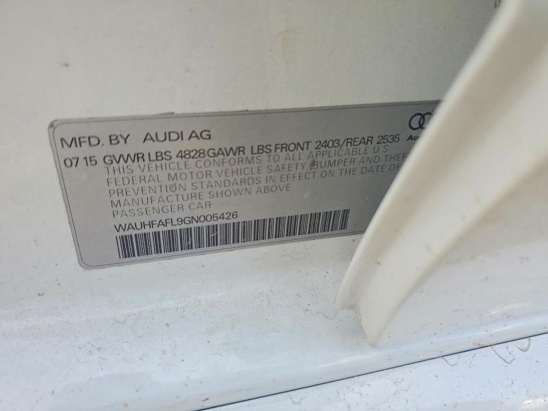 56344806 :رقم المزاد ، WAUHFAFL9GN005426 vin ، 2016 Audi A4 مزاد بيع