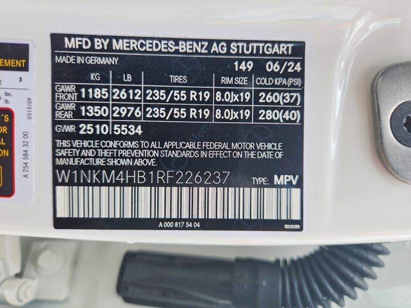 Продаж на аукціоні авто 2024 Mercedes-benz Glc, vin: W1NKM4HB1RF226237, номер лоту: 54535006