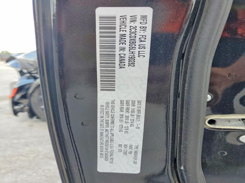 2020 Dodge Charger მანქანა იყიდება აუქციონზე, vin: 2C3CDXBG6LH190282, აუქციონის ნომერი: 57238416
