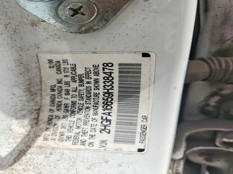 Продажа на аукционе авто 2009 Honda Civic, vin: 2HGFA16659H338478, номер лота: 56083276