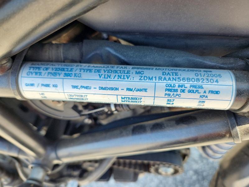 Продажа на аукционе авто 2006 Ducati Monster, vin: ZDM1RAAN56B082304, номер лота: 55925776