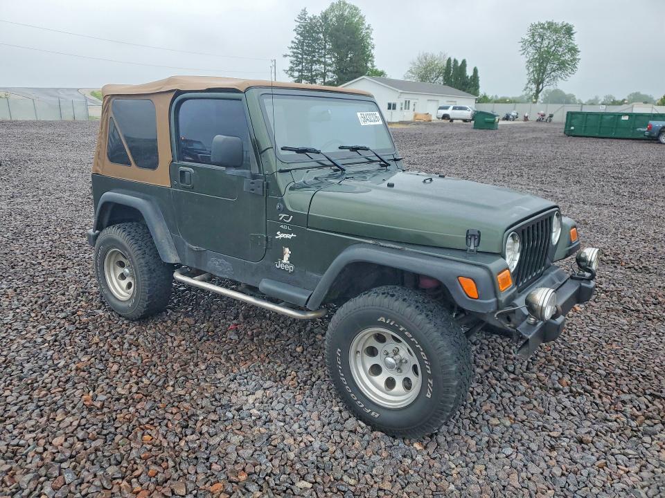 1998 Jeep Wrangler / Tj მანქანა იყიდება აუქციონზე, vin: 1J4FY19S9WP786680, აუქციონის ნომერი: 58432326