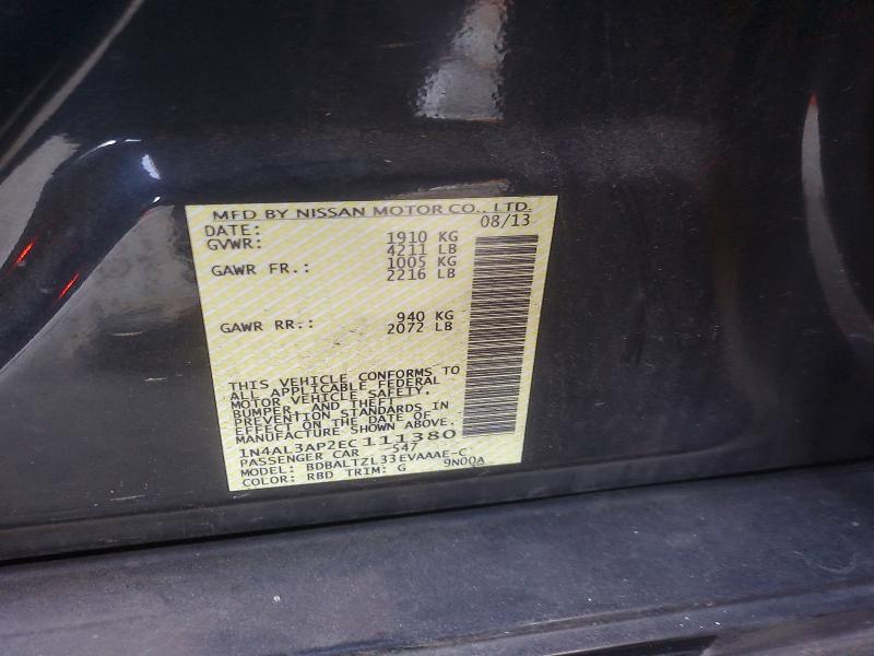 Aukcja sprzedaży 2014 Nissan Altima, vin: 1N4AL3AP2EC111380, numer aukcji: 58765136