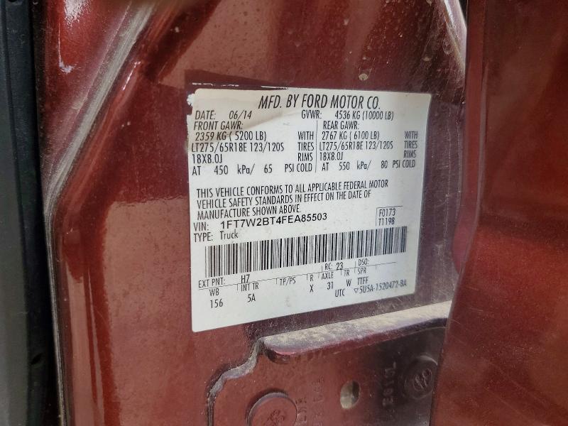 Продажа на аукционе авто 2015 Ford F250, vin: 1FT7W2BT4FEA85503, номер лота: 54669166