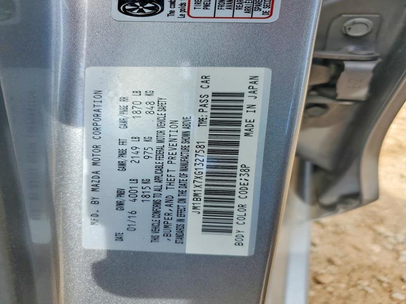 56414766 :رقم المزاد ، JM1BM1X7XG1327581 vin ، 2016 Mazda 3 مزاد بيع