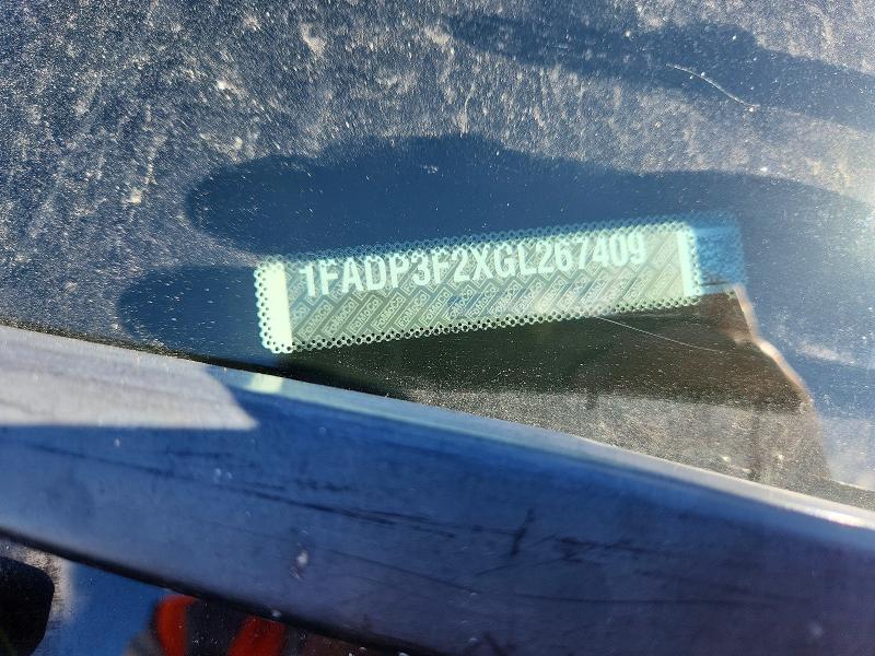57521126 :رقم المزاد ، 1FADP3F2XGL267409 vin ، 2016 Ford Focus مزاد بيع