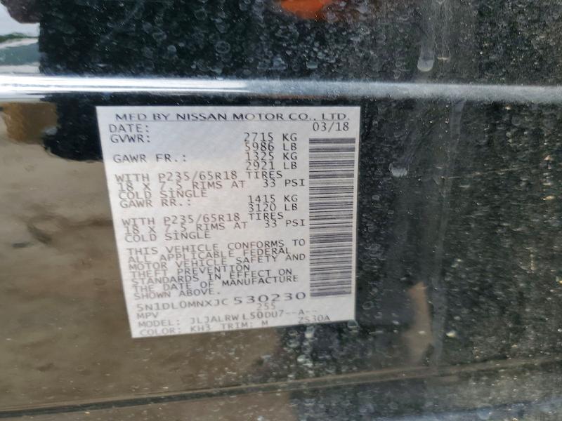 Aukcja sprzedaży 2018 Infiniti Qx60, vin: 5N1DL0MNXJC530230, numer aukcji: 56288316