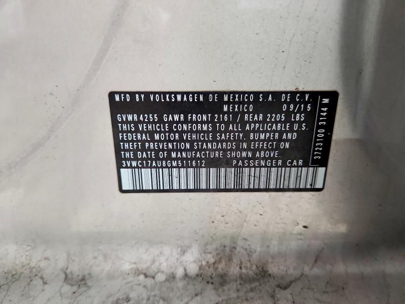 57468376 :رقم المزاد ، 3VWC17AU8GM511612 vin ، 2016 Volkswagen Golf Sportwagen مزاد بيع
