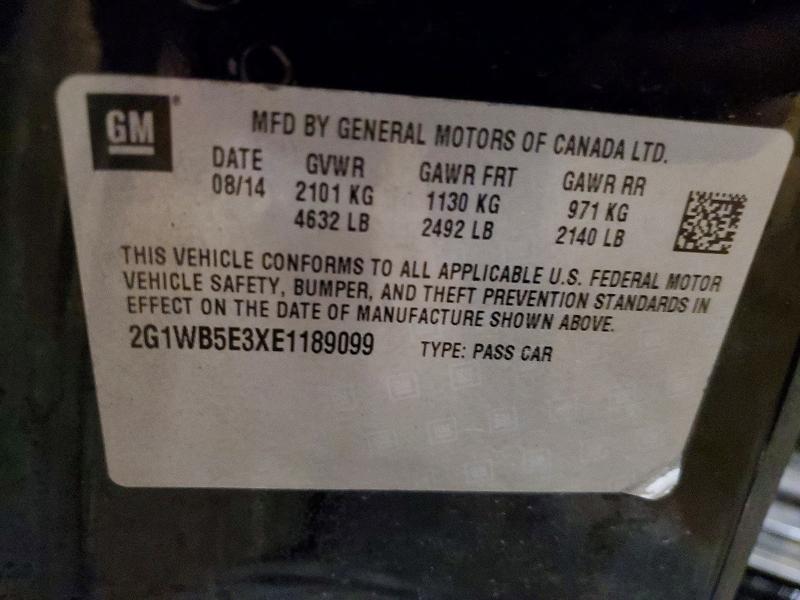 Продажа на аукционе авто 2014 Chevrolet Impala Limited, vin: 2G1WB5E3XE1189099, номер лота: 58426036