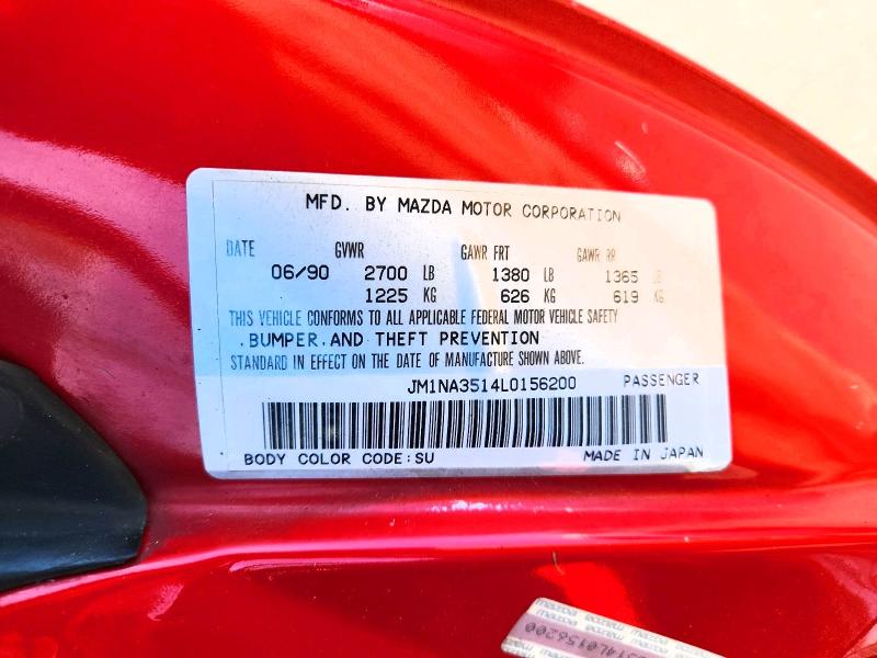Aukcja sprzedaży 1990 Mazda Mx-5 Miata, vin: JM1NA3514L0156200, numer aukcji: 56262476
