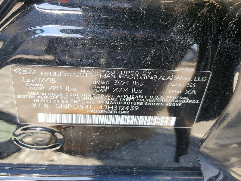 Продаж на аукціоні авто 2018 Hyundai Elantra, vin: 5NPD84LF4JH312439, номер лоту: 58277966