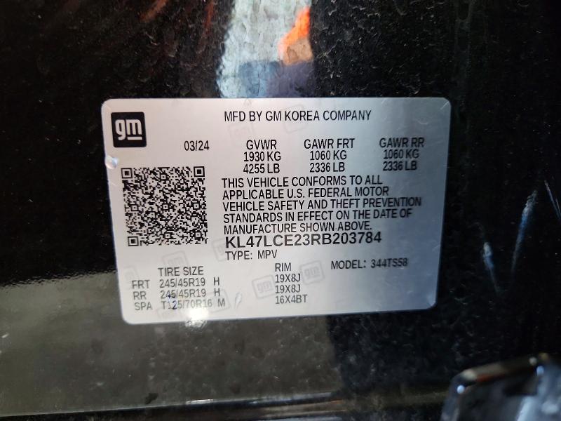 Aukcja sprzedaży 2024 Buick Envista, vin: KL47LCE23RB203784, numer aukcji: 57520626