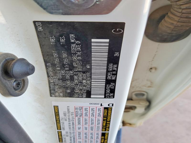 2020 Toyota 4runner მანქანა იყიდება აუქციონზე, vin: JTEBU5JR8L5819090, აუქციონის ნომერი: 55395086