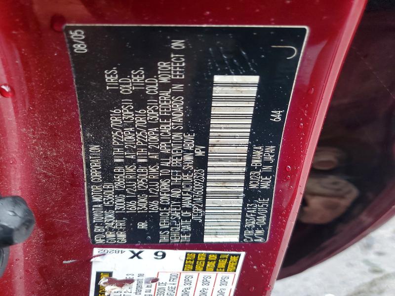 Продажа на аукционе авто 2006 Toyota Highlander, vin: JTEGP21A760092323, номер лота: 55619316