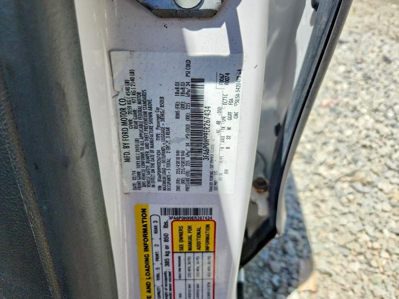 56396486 :رقم المزاد ، 3FA6P0H99ER267434 vin ، 2014 Ford Fusion مزاد بيع