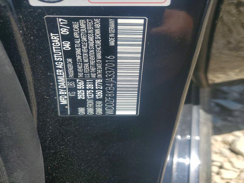 Auction sale of the 2018 Mercedes-benz E, vin: WDDZF8KB4JA337016, lot number: 58328246