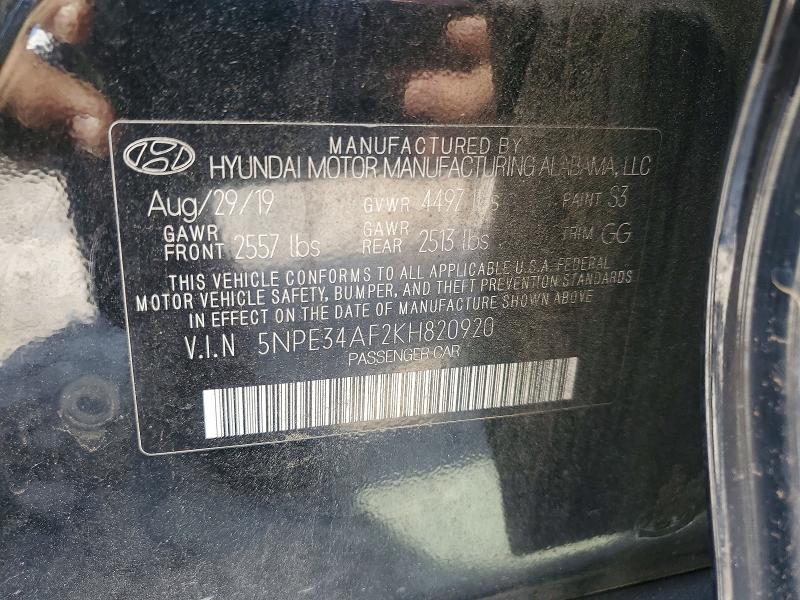 Продажа на аукционе авто 2019 Hyundai Sonata, vin: 5NPE34AF2KH820920, номер лота: 56313856