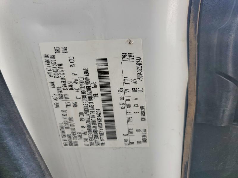 2015 Ford Transit მანქანა იყიდება აუქციონზე, vin: 1FTNE1YMXFKB14234, აუქციონის ნომერი: 61933176