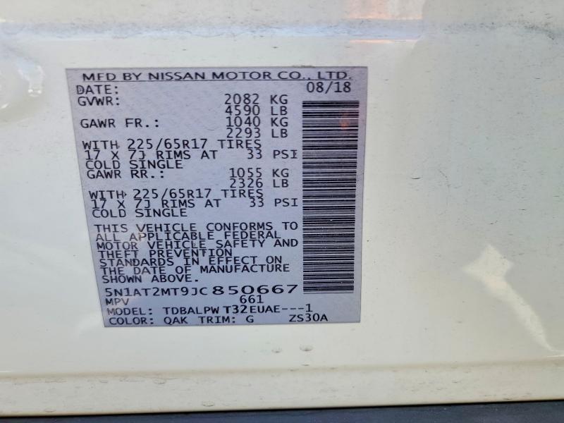 Aukcja sprzedaży 2018 Nissan Rogue, vin: 5N1AT2MT9JC850667, numer aukcji: 55636076