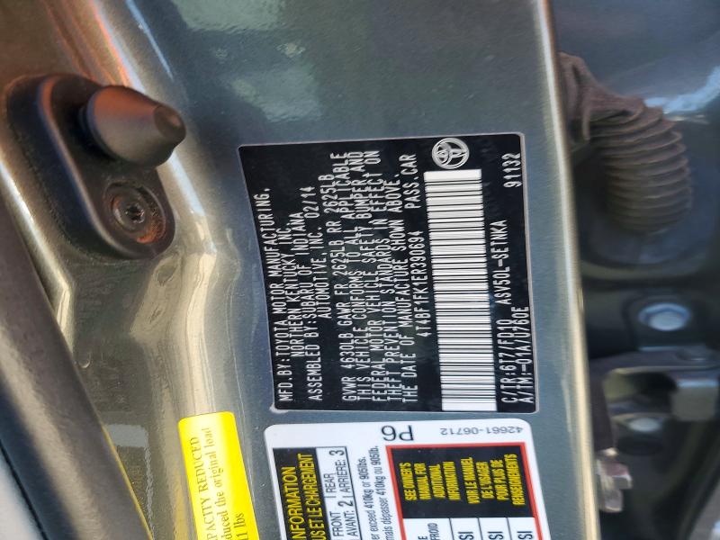Продажа на аукционе авто 2014 Toyota Camry, vin: 4T4BF1FK1ER390694, номер лота: 57229936