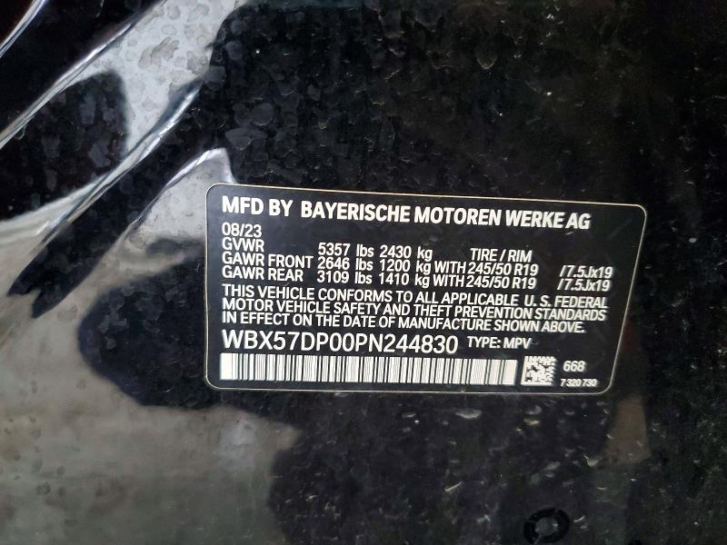Продаж на аукціоні авто 2023 Bmw X3, vin: WBX57DP00PN244830, номер лоту: 58885846