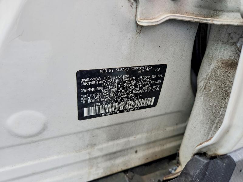Продаж на аукціоні авто 2021 Subaru Forester, vin: JF2SKAUC7MH435815, номер лоту: 58969956
