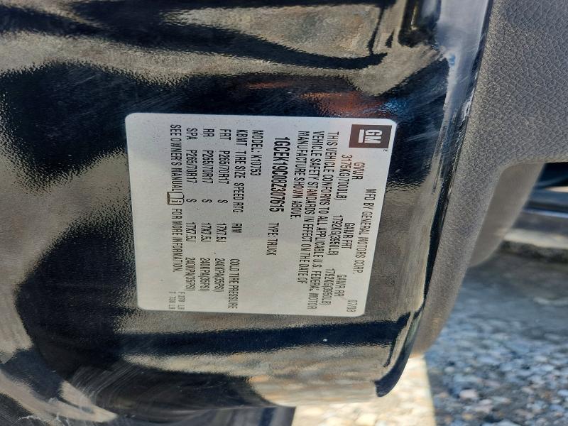 Aukcja sprzedaży 2008 Chevrolet Silverado, vin: 1GCEK19C08Z307615, numer aukcji: 58606036