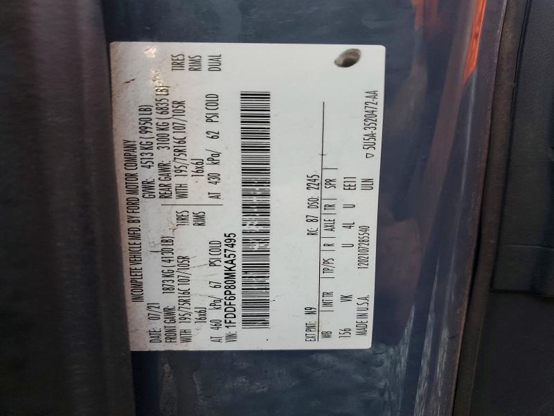 56364996 :رقم المزاد ، 1FDDF6P80MKA57495 vin ، 2021 Ford Transit مزاد بيع