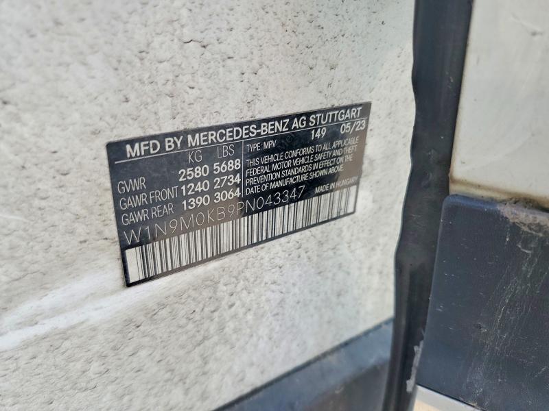 57504016 :رقم المزاد ، W1N9M0KB9PN043347 vin ، 2023 Mercedes-benz Eqb مزاد بيع