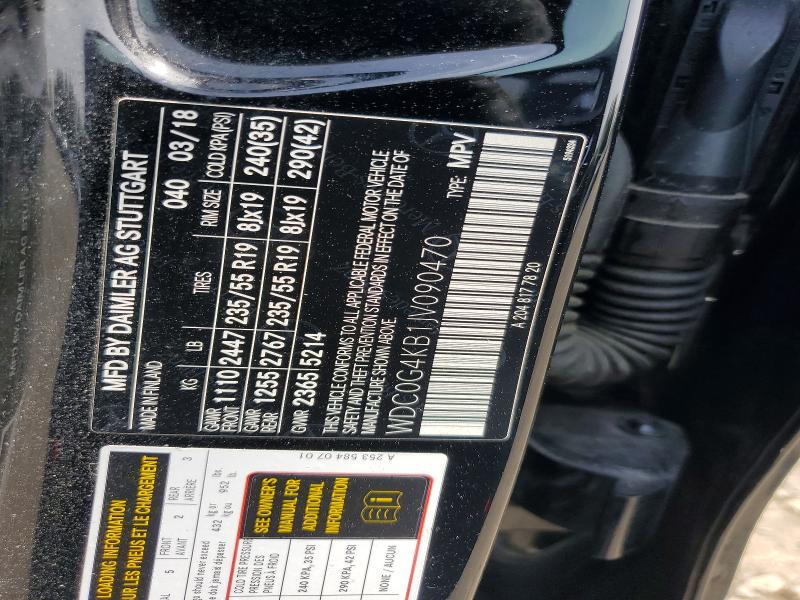 Продажа на аукционе авто 2018 Mercedes-benz Glc, vin: WDC0G4KB1JV090470, номер лота: 58113246