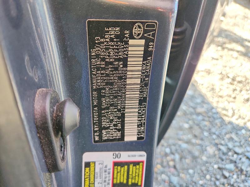 Продаж на аукціоні авто 2014 Toyota Corolla, vin: 2T1BURHE8EC021208, номер лоту: 55537666