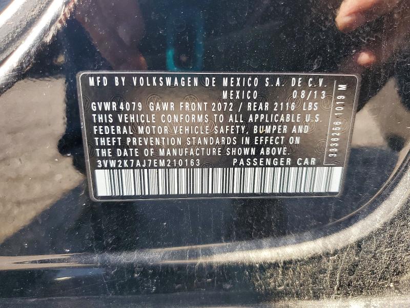 58227276 :رقم المزاد ، 3VW2K7AJ7EM210163 vin ، 2014 Volkswagen Jetta مزاد بيع