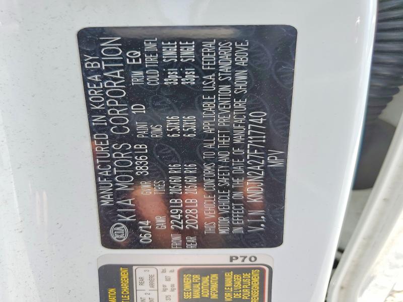 Продаж на аукціоні авто 2015 Kia Soul, vin: KNDJN2A27F7117740, номер лоту: 58522276