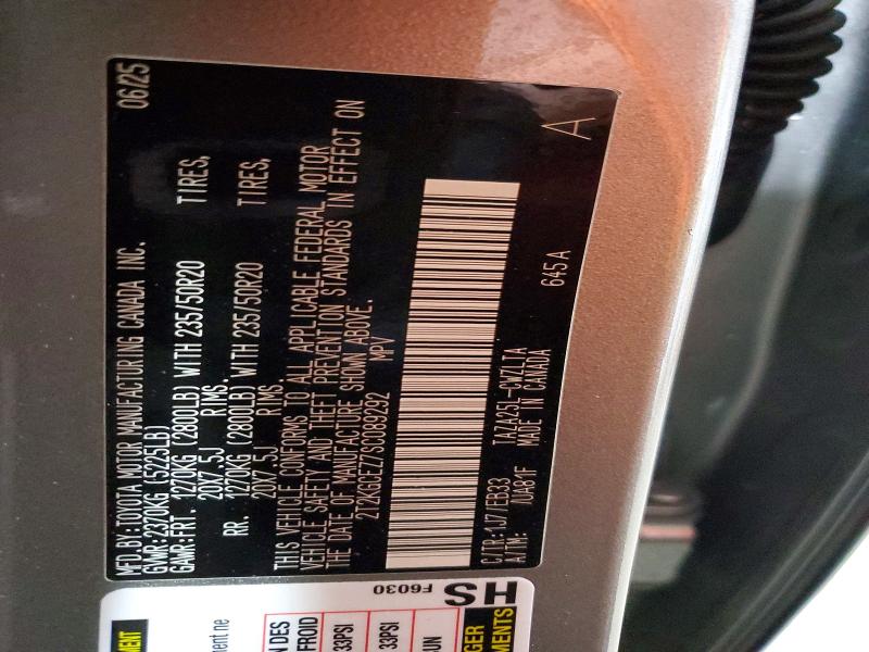 Продаж на аукціоні авто 2025 Lexus Nx 350, vin: 2T2KGCEZ7SC089292, номер лоту: 57763186