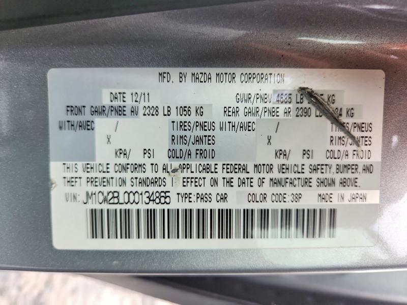 Продаж на аукціоні авто 2012 Mazda 5, vin: JM1CW2BL0C0134865, номер лоту: 56608186