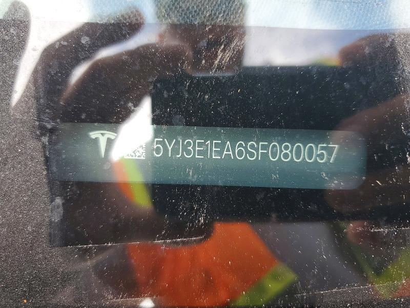 2025 Tesla Model 3 მანქანა იყიდება აუქციონზე, vin: 5YJ3E1EA6SF080057, აუქციონის ნომერი: 57269746