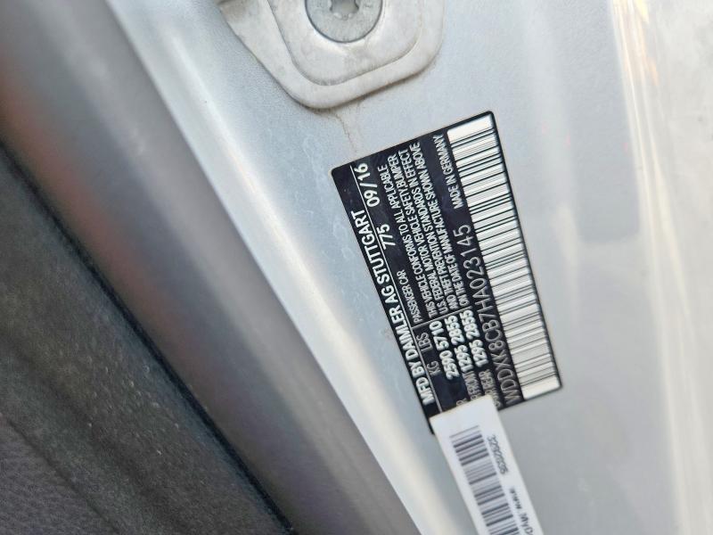 Aukcja sprzedaży 2017 Mercedes-benz S, vin: WDDXK8CB7HA023145, numer aukcji: 55455296