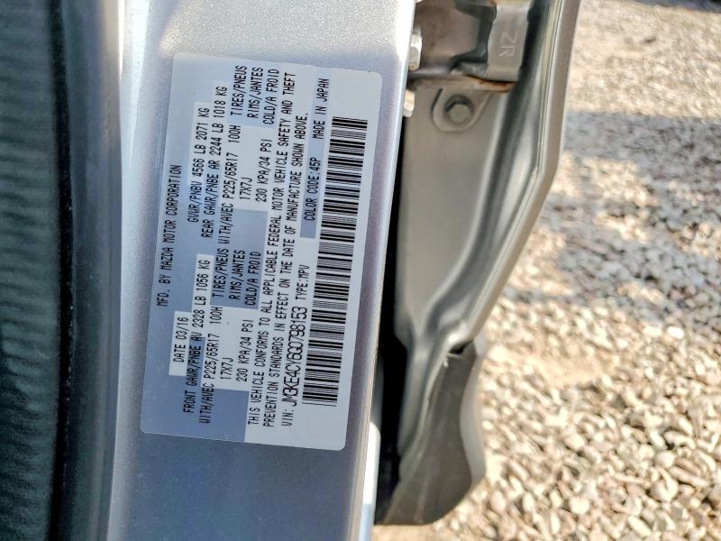 2016 Mazda Cx-5 მანქანა იყიდება აუქციონზე, vin: JM3KE4CY6G0798153, აუქციონის ნომერი: 56766616