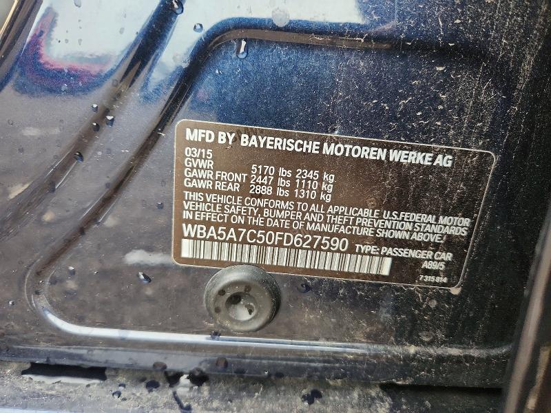 Продажа на аукционе авто 2015 Bmw 528, vin: WBA5A7C50FD627590, номер лота: 58993036