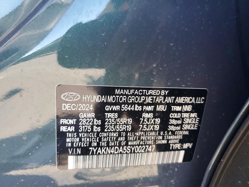 Продаж на аукціоні авто 2025 Hyundai Ioniq 5, vin: 7YAKN4DA5SY002747, номер лоту: 58992096