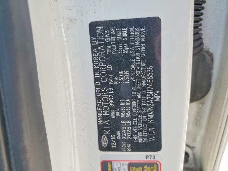 54907316 :رقم المزاد ، KNDJN2A23H7470124 vin ، 2017 Kia Soul مزاد بيع