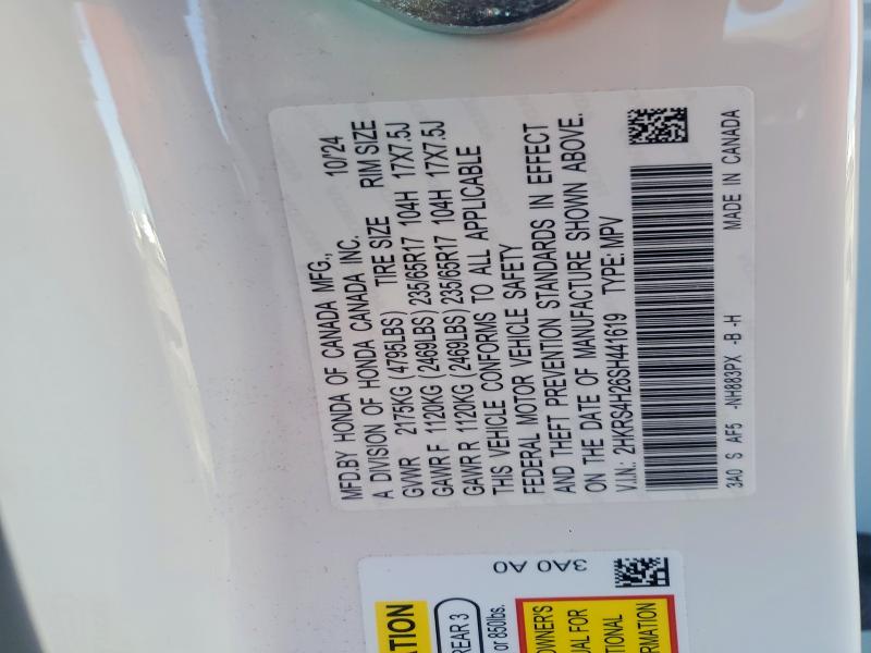 Продаж на аукціоні авто 2025 Honda Cr-v, vin: 2HKRS4H26SH441619, номер лоту: 56092876